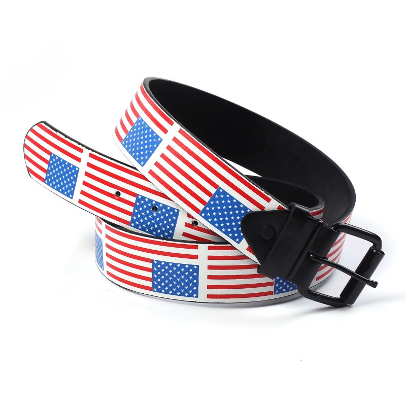 New USA American Flag Design Unisex Belt 39