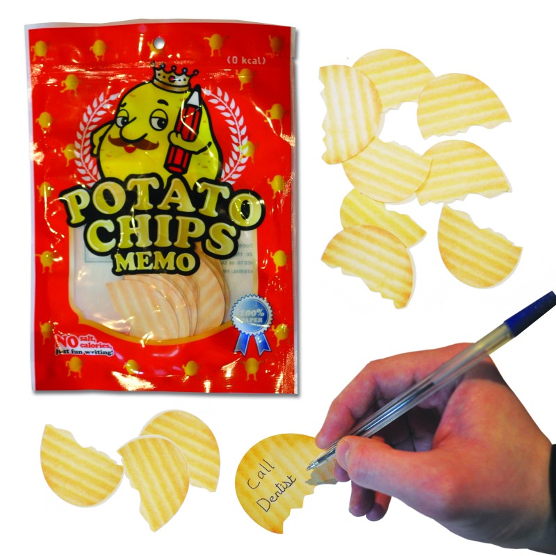 Novelty Gift Potato Crisps Memo Paper Note Pads