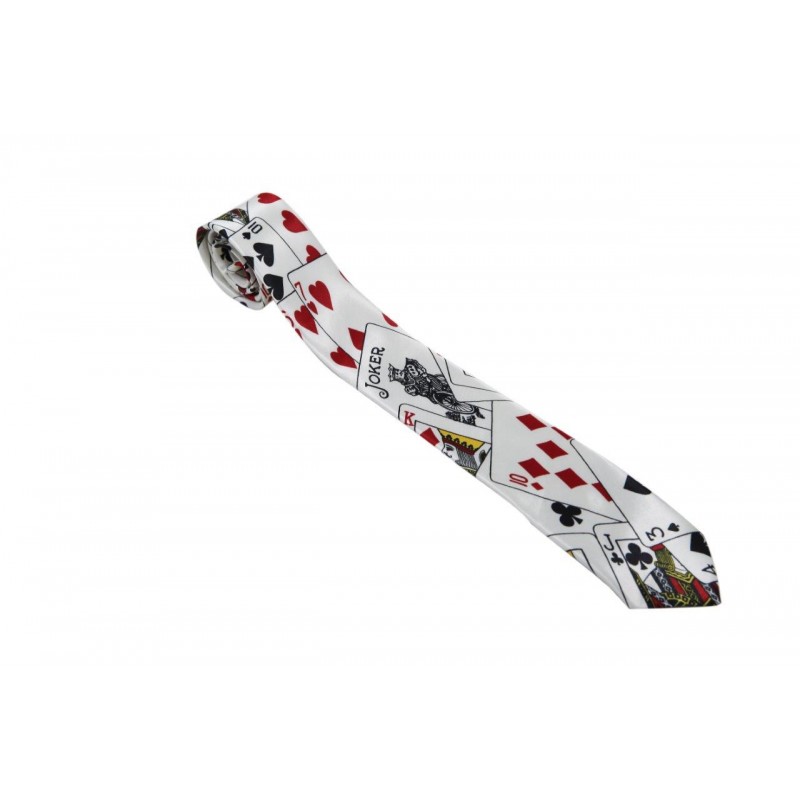 Mens Neck Tie Poker Playing Cards (Ti43)